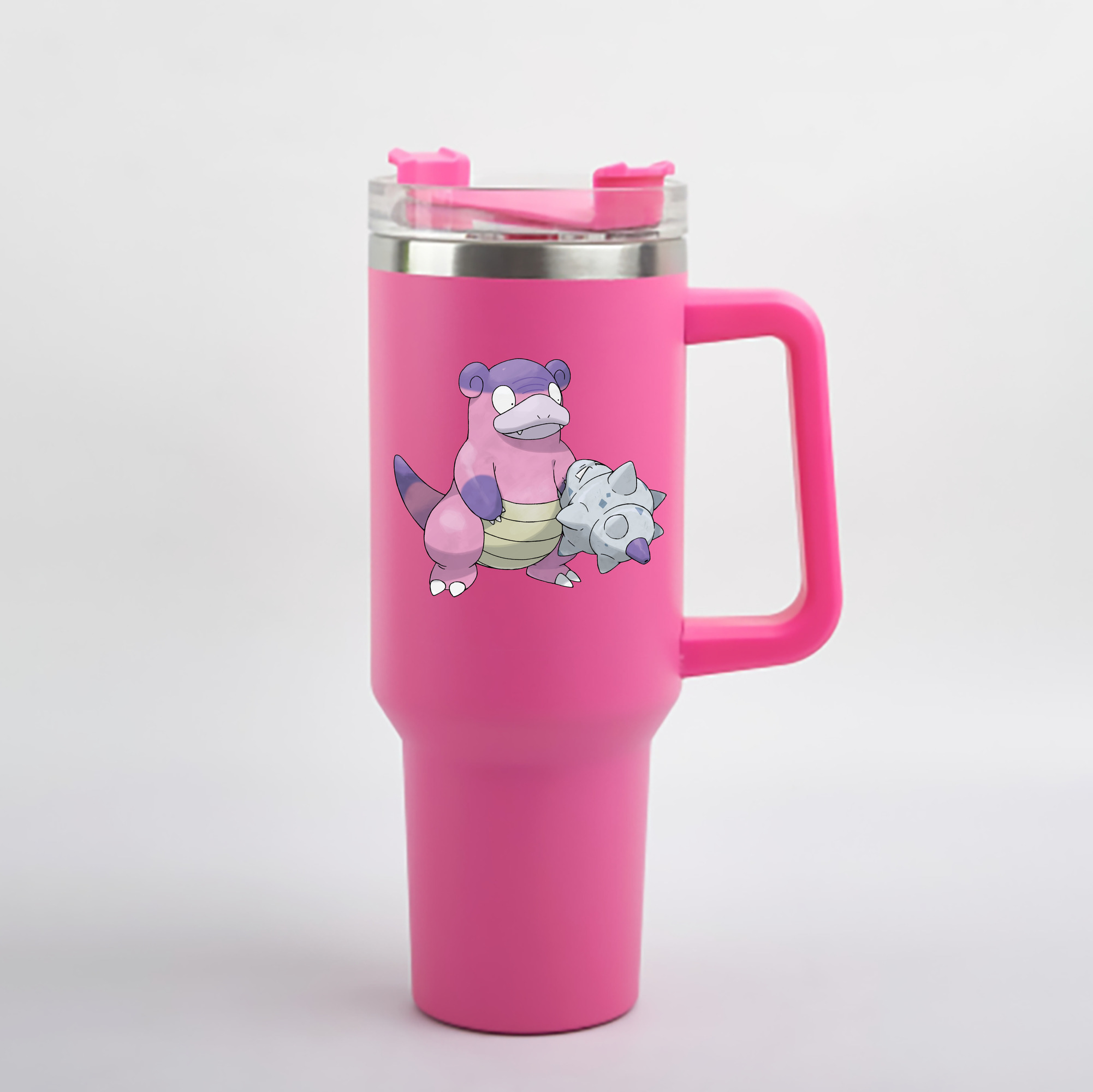 （画像用） ポケットモンスター Pokémon 1200mL車用タンブラー - クリスタルステッカー（プラスチックストロー付き）